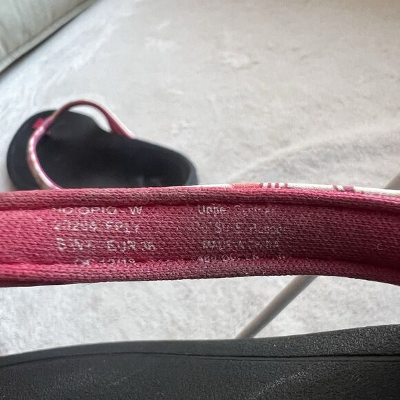 Olukai Ho'opio Tropical Print Thong Flip Flop Sandals Women 5-6 Casual Beach - Picture 9 of 14